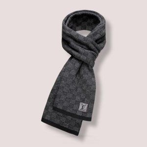 LV Black Damier Scarf